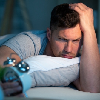 Slaapstoornis bij man